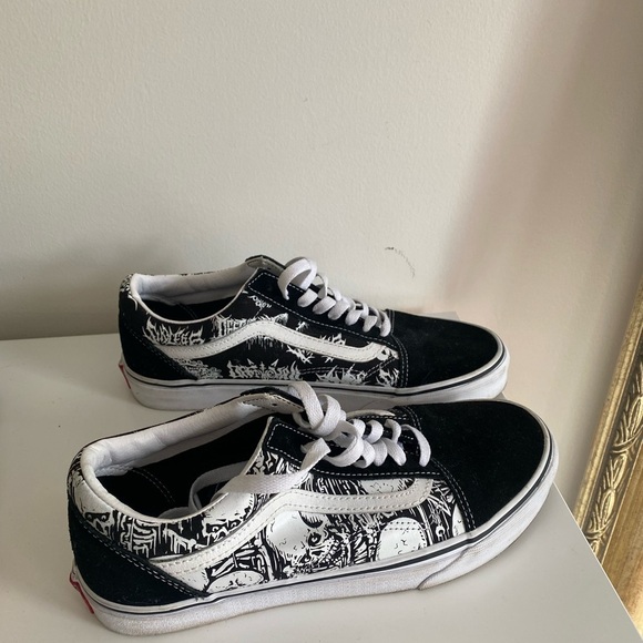 Vans “Old Skool” Forgotton Bones Sneakers - Picture 1 of 5